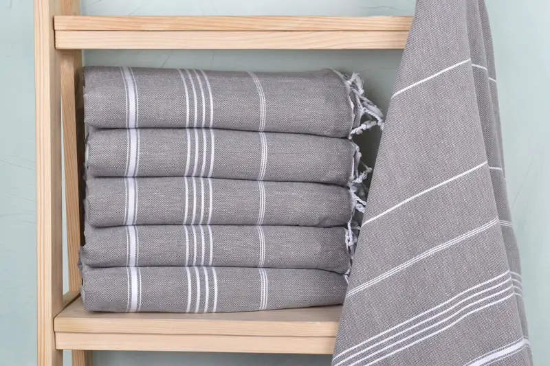 Monogram Turkish Towel, Organic Cotton Towel, Gift For Him, Girls Weekend Getaways Gifts, Custom Gift, Personalize Gift, 70x40 Cotton Striped Towel - 2