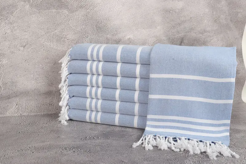 Hammam Towel USA, Large Beach Towel Personalized, Turkish hand towel, Turkish Towel USA, 70x40 Cotton Striped Towel, Soft towel, Employee Gifts - 2