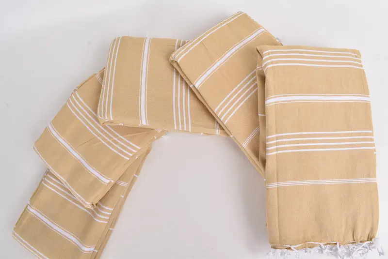 Organic Throw, Turkish Bedspread, Throw Blanket Couch, Family Gift, 88x60 Cotton Striped Towel, Gift For The Home Decor, Tablecloth, Woven Blanket - 4