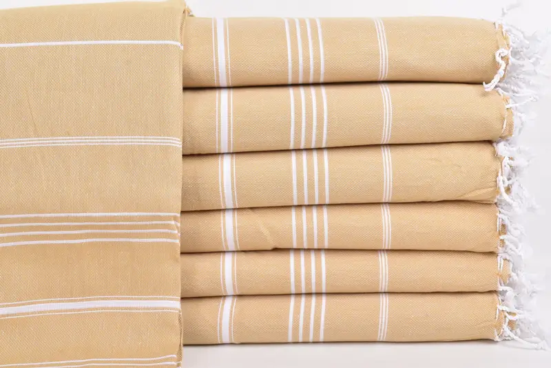 Organic Throw, Turkish Bedspread, Throw Blanket Couch, Family Gift, 88x60 Cotton Striped Towel, Gift For The Home Decor, Tablecloth, Woven Blanket - 2