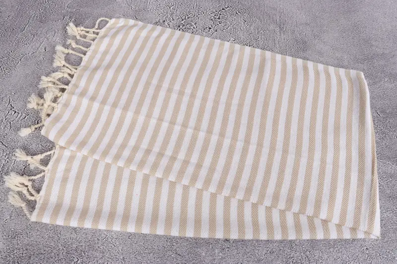 First Wedding Anniversary Gift, Family Gift, Personalized Gifts, Personalized Gift, 40x18 Cotton Striped Towel, Monogram Kitchen Towel, Guest Towel - 6