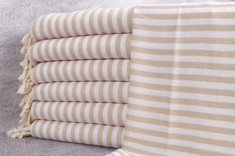 First Wedding Anniversary Gift, Family Gift, Personalized Gifts, Personalized Gift, 40x18 Cotton Striped Towel, Monogram Kitchen Towel, Guest Towel - 1