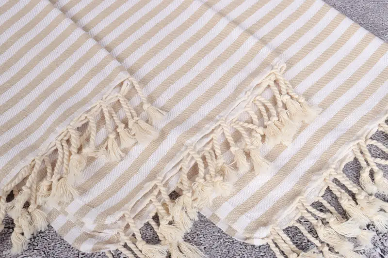 First Wedding Anniversary Gift, Family Gift, Personalized Gifts, Personalized Gift, 40x18 Cotton Striped Towel, Monogram Kitchen Towel, Guest Towel - 5