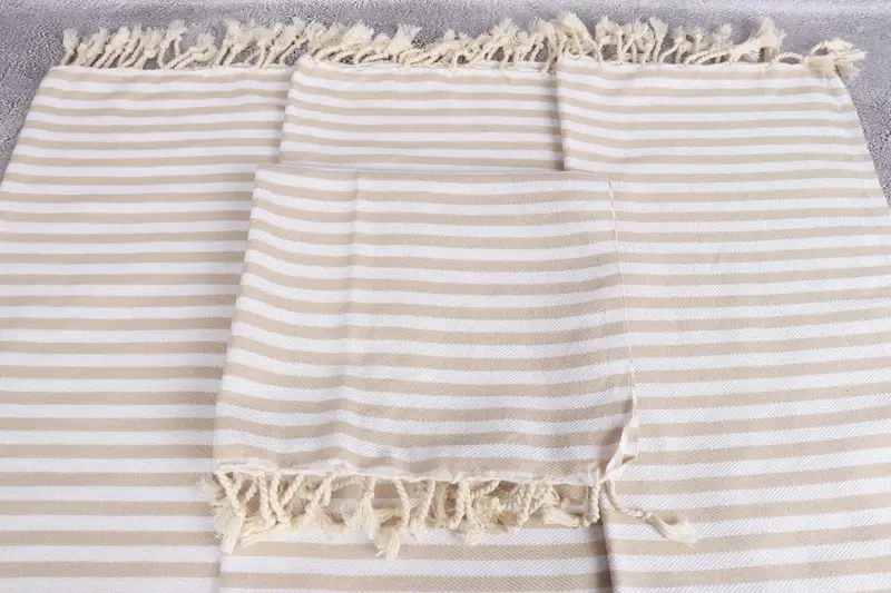 First Wedding Anniversary Gift, Family Gift, Personalized Gifts, Personalized Gift, 40x18 Cotton Striped Towel, Monogram Kitchen Towel, Guest Towel - 4