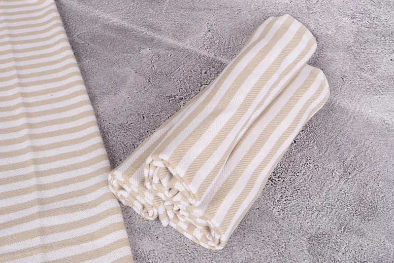 First Wedding Anniversary Gift, Family Gift, Personalized Gifts, Personalized Gift, 40x18 Cotton Striped Towel, Monogram Kitchen Towel, Guest Towel - 8