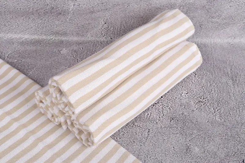 First Wedding Anniversary Gift, Family Gift, Personalized Gifts, Personalized Gift, 40x18 Cotton Striped Towel, Monogram Kitchen Towel, Guest Towel - 7