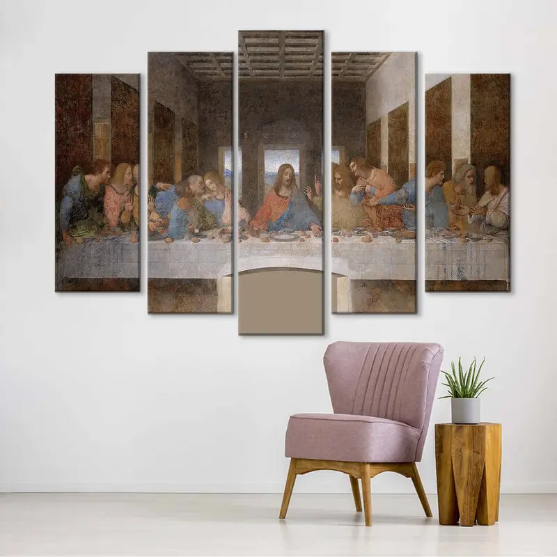 Leonardo Da Vinci, The Last Supper, Canvas Art, Famous Table, Classical Wall Art, Last Dinner Wall Art, Living Room Wall Art, Da Vinci Print - 5