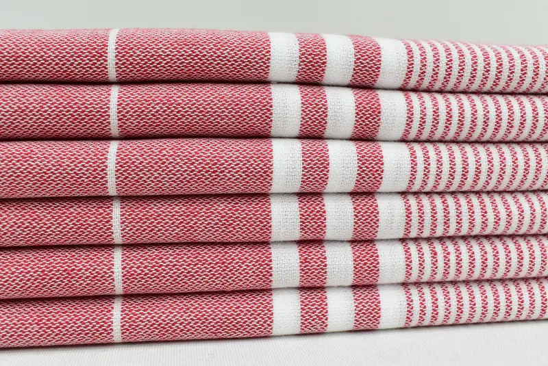 Personalized Kitchen Towel, Best Friend Christmas Gift, Personalized Gifts, Wedding Favors, 40x24 Cotton Striped Towel, Monogrammed Turkish Towel - 2