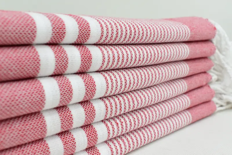 Personalized Kitchen Towel, Best Friend Christmas Gift, Personalized Gifts, Wedding Favors, 40x24 Cotton Striped Towel, Monogrammed Turkish Towel - 3