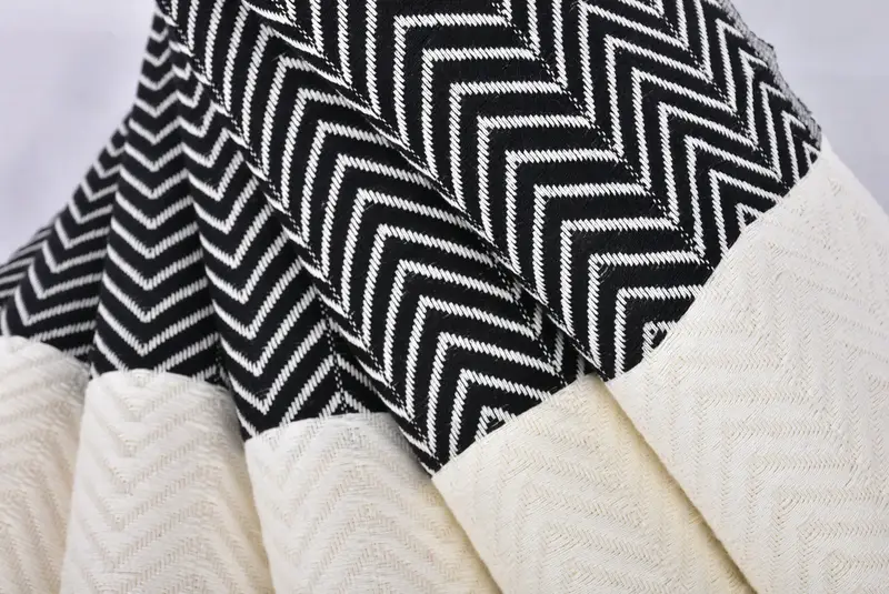 Onun için hediyeler, plaj havlu toplu, monogram havlu, 70x40 pamuk zig zag zag havlu, hafif Türk havlu, peshtemal, bekarlık hediyeleri - 6
