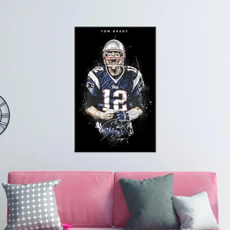 エレガントなキャンバス: アメリカン フットボールの象徴的なレジェンドの活躍