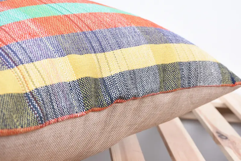 Turkish Pillow, Decorative Bolster Cushion Case, Boho Pillow Sham Cover, Cushion Cover, Kilim Pillow Cover, 18x18 Red Cushion - 7