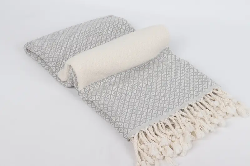 Turkish Towel Beach, 70x36 Linen Diamond Towel, Hammam Towel USA, Personalized Bridesmaid Gift, Wedding Gift Ideas, Peshtemal Towel, Luxury towel - 6