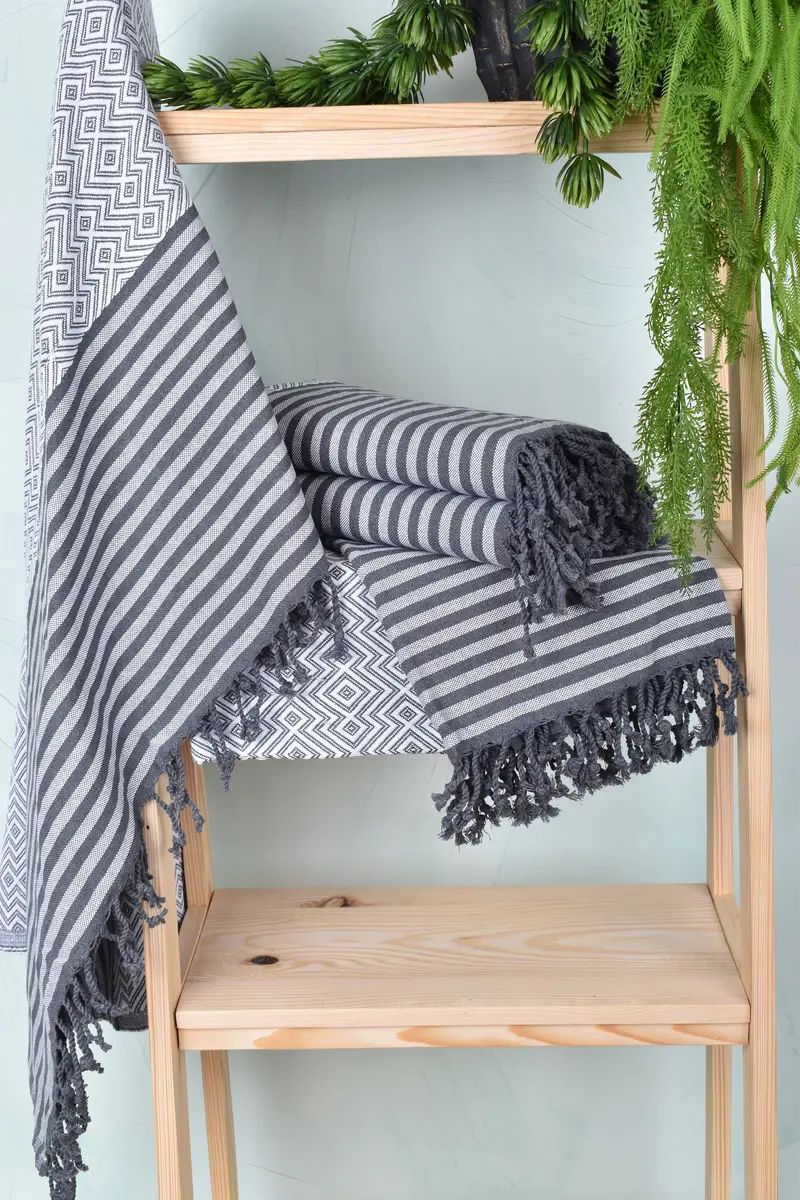 Spa Towel, Soft towel, Quick-drying cotton Turkish beach towel, Peshtemal Towel, Absorbent Turkish towel, Bridal Gifts, Monogram Turkish Bath Towel - 6