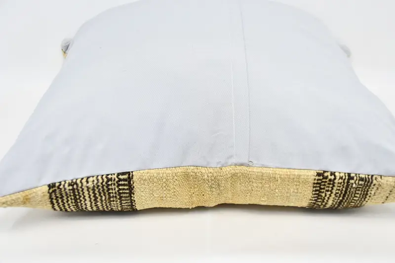 Pillow Cover, Bolster Throw Pillow Case, Square Throw Pillow Cover, 32x32 Beige Pillow Sham, Gift Pillow, Turkish Kilim Pillow, Antique Pillows - 5