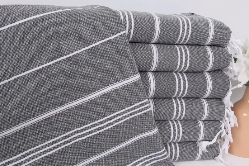 40x24 Cotton Striped Towel, Kitchen Towel, Bathroom Towels, Beach Bachelorette Party Decorations, Custom Hand Towel, Best Friend Gift Ideas - 1