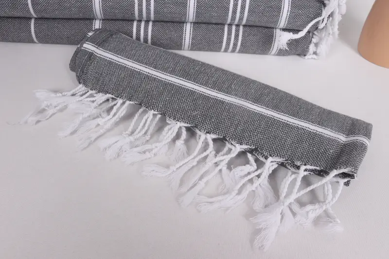 40x24 Cotton Striped Towel, Kitchen Towel, Bathroom Towels, Beach Bachelorette Party Decorations, Custom Hand Towel, Best Friend Gift Ideas - 4