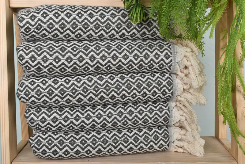 Custom Gift, 70x40 Cotton Diamond Towel, Bride Gift, Turkish Towel Bulk, Turkish Towel USA, Turkish Towel Personalized, Travel towel, Gym Towel - 1
