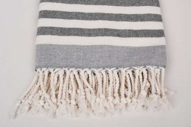 Organic towel, Beach Size Towel, Turkish beach towel, Turkish hand towel, 68x40 Cotton Striped Terry Towel, Turkish Beach Towel Bulk, Family Gift - 3