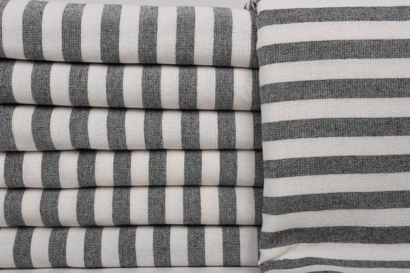 Organic towel, Beach Size Towel, Turkish beach towel, Turkish hand towel, 68x40 Cotton Striped Terry Towel, Turkish Beach Towel Bulk, Family Gift - 1