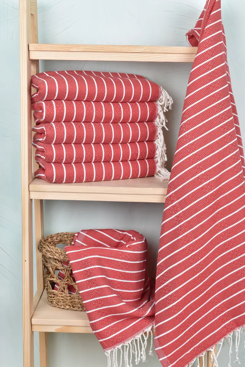 Valentines Gift, Soft towel, Turkish Bath Towel USA, Handmade Turkish Towel, Bridal Shower Gift, Organic Turkish towel, 70x40 Cotton Striped Towel - 3