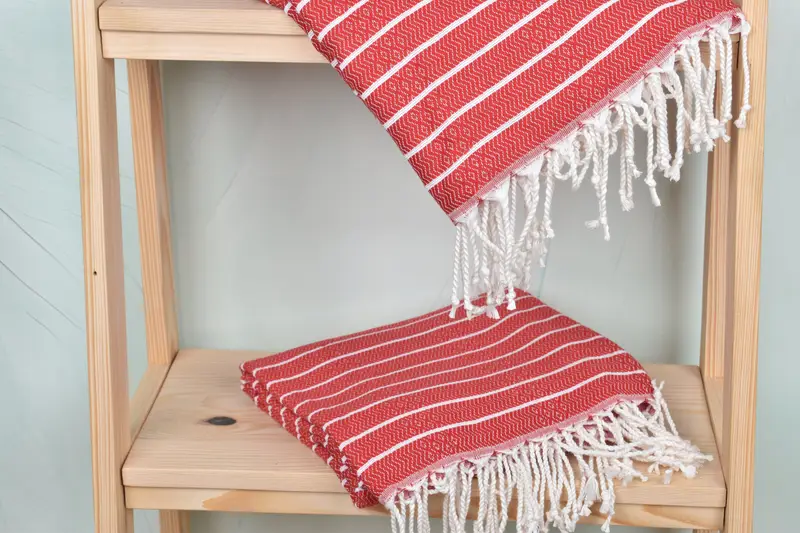 Valentines Gift, Soft towel, Turkish Bath Towel USA, Handmade Turkish Towel, Bridal Shower Gift, Organic Turkish towel, 70x40 Cotton Striped Towel - 5