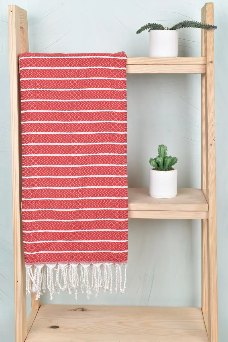 Valentines Gift, Soft towel, Turkish Bath Towel USA, Handmade Turkish Towel, Bridal Shower Gift, Organic Turkish towel, 70x40 Cotton Striped Towel - 8