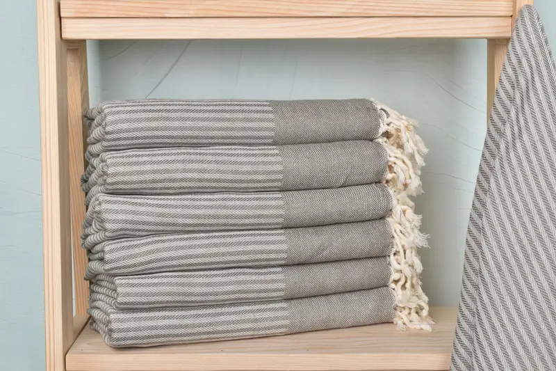 Wedding Gift, Quick-Dry Beach Towel, Turkish bath towel for spa, Bridesmaid Gifts Personalized, 70x40 Cotton Striped Towel, Turkish Towel Beach - 1