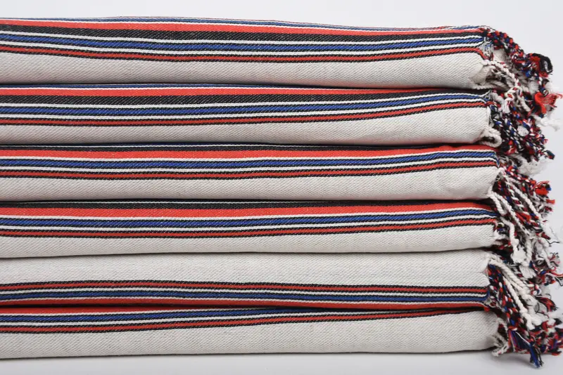 Bridal Shower Gift, Custom Wedding Gifts, 70x38 Cotton Striped Towel, Yoga Towel, Bachelorette Gifts, Travel Towel, Valentines Day Gift For Him - 3