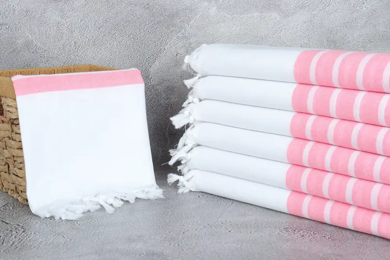 Absorbent Turkish towel, Employee Gifts, Bridesmaid Gift Towel, 70x40 Cotton Striped Towel, Turkish Towel Monogram, Handmade Gift, Beach Towel Bulk - 3