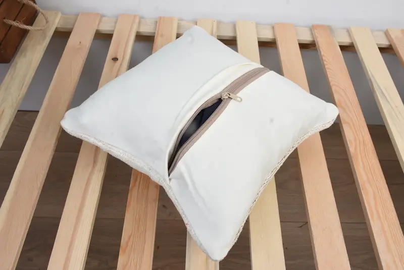 Turkish Kilim Pillow, Outdoor Patio Cushion Case, Throw Kilim Pillow, Pillow for Couch, 12x12 White Cushion Case, Pillow Case, Cotton Pillow Case - 8