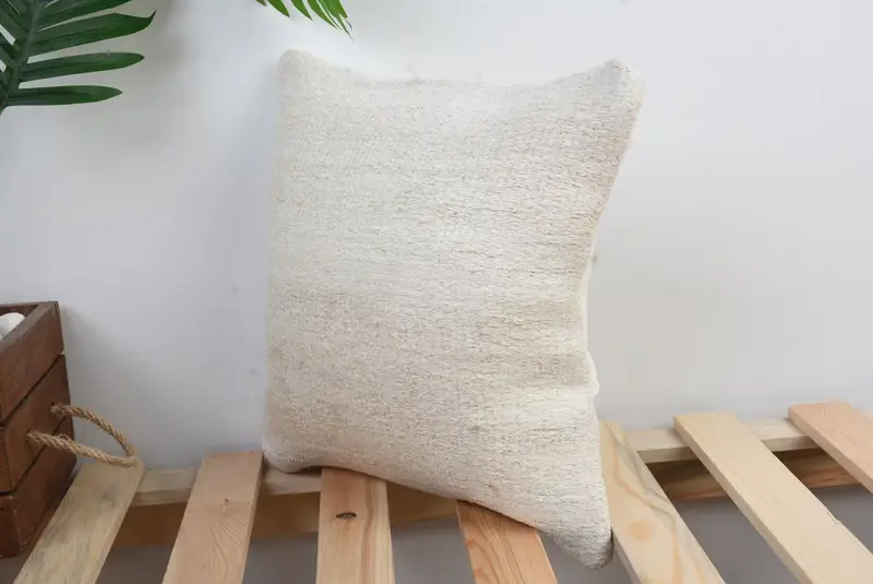 Turkish Kilim Pillow, Outdoor Patio Cushion Case, Throw Kilim Pillow, Pillow for Couch, 12x12 White Cushion Case, Pillow Case, Cotton Pillow Case - 5