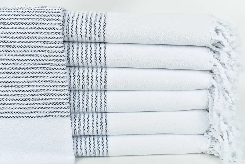 Custom Bath Towel, 70x36 Cotton Striped Towel, Custom Gift, Wedding Gift, Wedding Favors, Florida Bachelorette Party Favors, Handmade Gift - 1