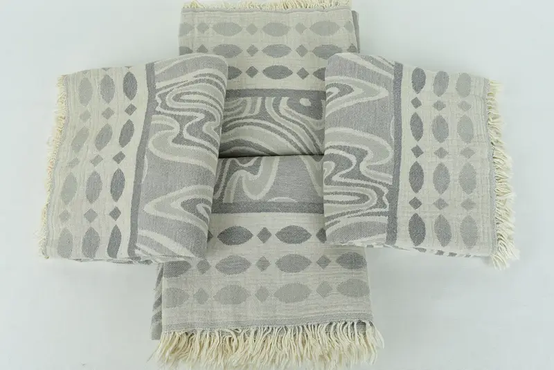 Spa Gift Towel, Turkish towel, 70x40 Cotton Geometric Towel, Wedding Hand Made Gift, Holiday Towel, Turkish hand towel, Lightweight towel, Spa Gift - 7