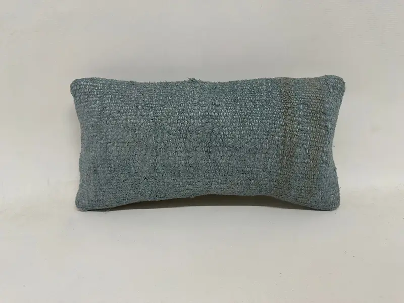 Boho Chic Cushion Cover, 8x16 Gray Cushion Cover, Boho Pillow Sham Cover, Throw Kilim Pillow, Sofa Pillow Case, Pillow for Couch, Cushion - 1