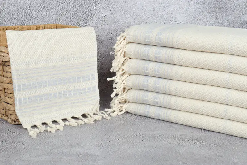 Towel With Name, 40x20 Linen Striped Towel, Wedding Favors, Gift For Wedding Day, Best Friend Christmas Gift, Monogram Kitchen Towel, Kitchen Towel - 3