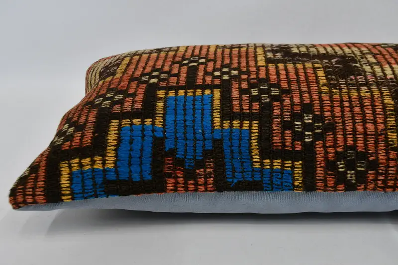 16x48 Red Pillow Cover, Interior Designer Pillow, Car Pillow Case, Pastel Cushion Case, Boho Pillow, Kilim Pillow, Cushion Cover - 6