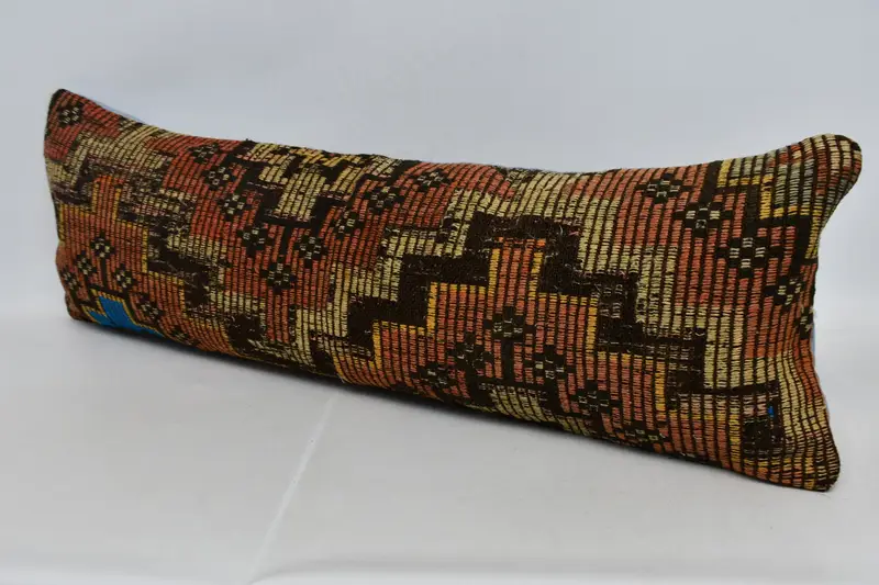 16x48 Red Pillow Cover, Interior Designer Pillow, Car Pillow Case, Pastel Cushion Case, Boho Pillow, Kilim Pillow, Cushion Cover - 4