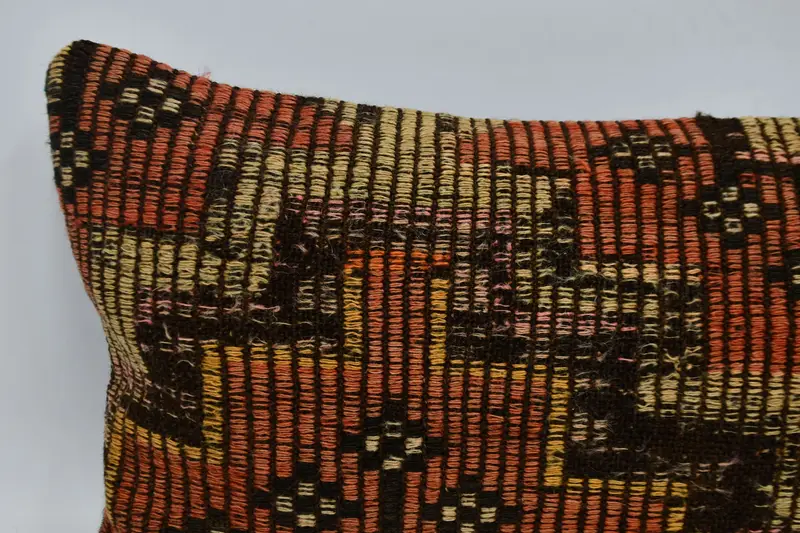 16x48 Red Pillow Cover, Interior Designer Pillow, Car Pillow Case, Pastel Cushion Case, Boho Pillow, Kilim Pillow, Cushion Cover - 2