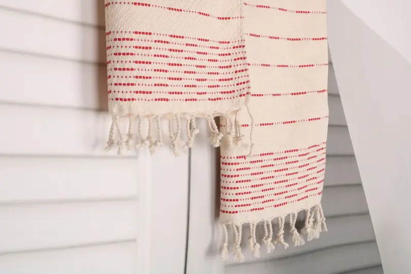 Boyfriend Christmas Gift, Turkish Towel Hand Towel, Summer Gift, 36x18 Cotton Striped Design Towel, Custom Hand Towel, Personalized Kitchen Towel - 8