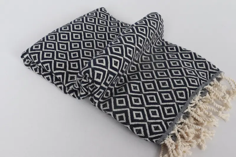 70x40 Cotton Diamond Towel, Wedding Towel, Custom Wedding Gift From Bridesmaid, Personalized Gift, Gift For Boyfriend, Cotton towel, Luxury towel - 6