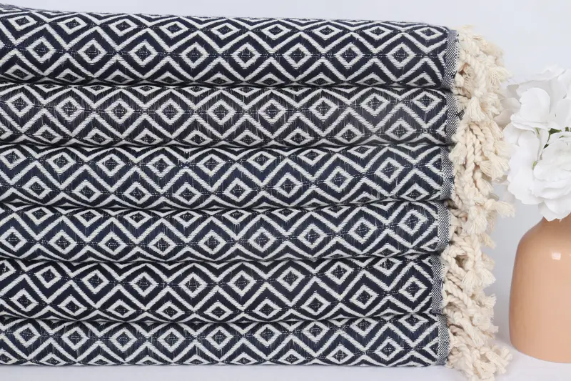 70x40 Cotton Diamond Towel, Wedding Towel, Custom Wedding Gift From Bridesmaid, Personalized Gift, Gift For Boyfriend, Cotton towel, Luxury towel - 3