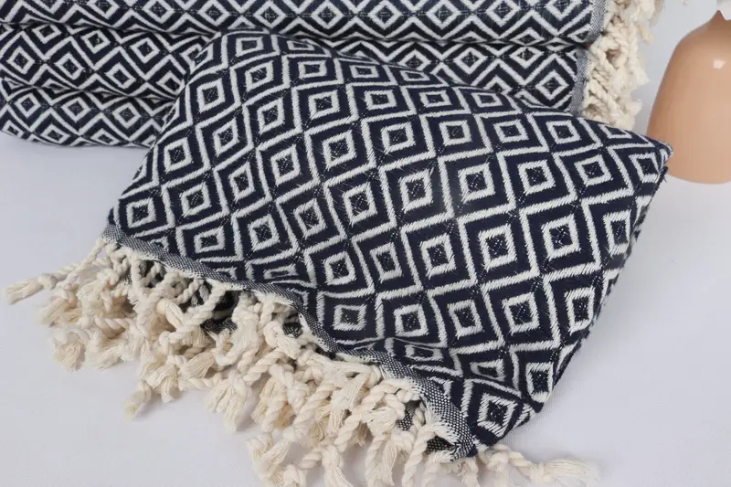 70x40 Cotton Diamond Towel, Wedding Towel, Custom Wedding Gift From Bridesmaid, Personalized Gift, Gift For Boyfriend, Cotton towel, Luxury towel - 4