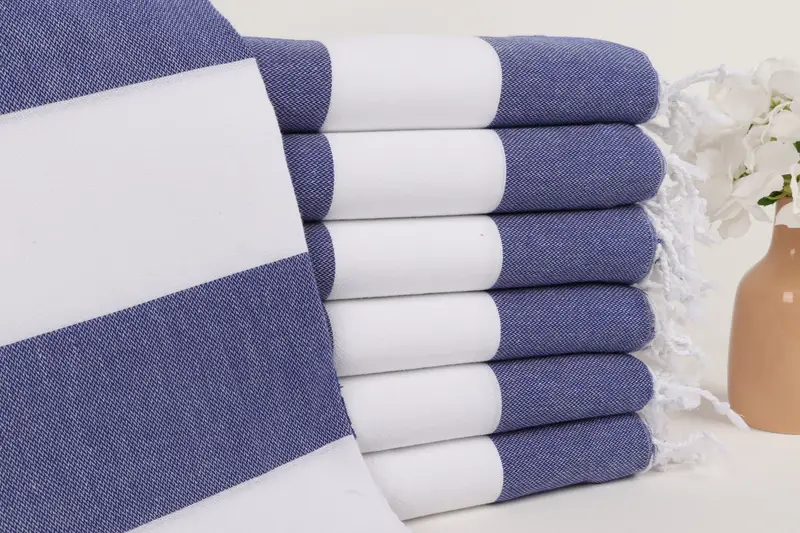 70x40 Cotton Striped Towel, Sand-free towel, Wedding Gift, Custom Beach Towels, Memorial Gift, Custom Name Towel, Sand-resistant towel, Scarf Towel - 1