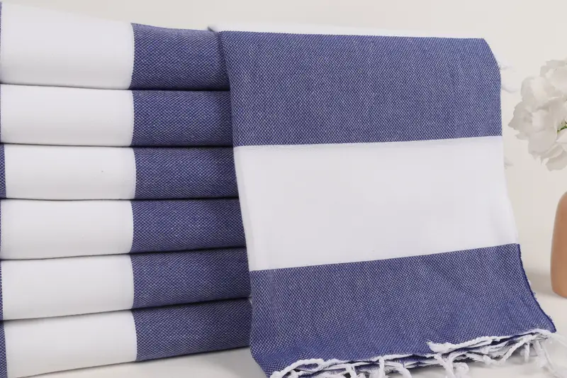 70x40 Cotton Striped Towel, Sand-free towel, Wedding Gift, Custom Beach Towels, Memorial Gift, Custom Name Towel, Sand-resistant towel, Scarf Towel - 2
