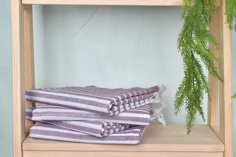 70x40 Cotton Striped Towel, Unique Turkish towel with custom embroidery USA, Sand-resistant towel, Absorbent towel, Beach Towel Bulk, Bathroom Towel - 7
