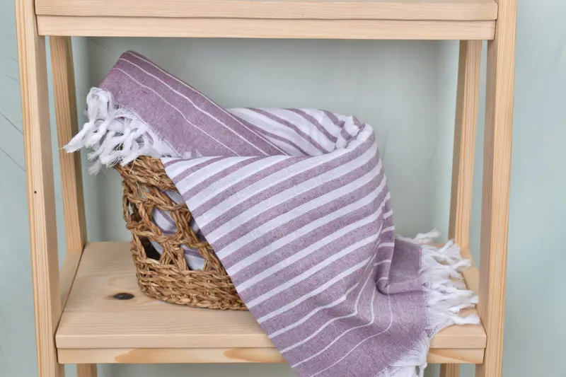 70x40 Cotton Striped Towel, Unique Turkish towel with custom embroidery USA, Sand-resistant towel, Absorbent towel, Beach Towel Bulk, Bathroom Towel - 4