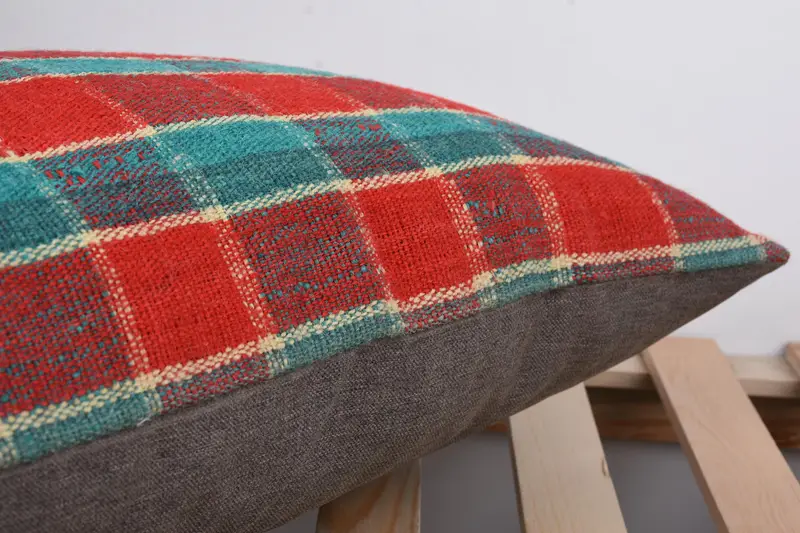 Bolster Pillow, Throw Kilim Pillow, Tapestry Cushion Case, 16x24 Red Cushion Case, Outdoor Pillow, Kilim Pillow Cover, Pillow Cover, Antique Pillows - 7
