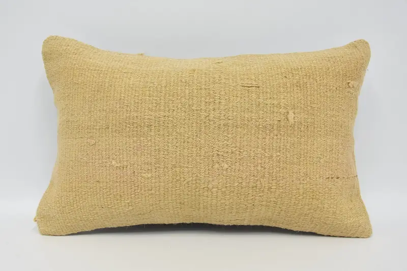 Interior Designer Pillow, Cushion, Home Decor Pillow, Yoga Pillow Sham, Sofa Cushion, Vintage Pillow, 12x20 Beige Cushion - 1