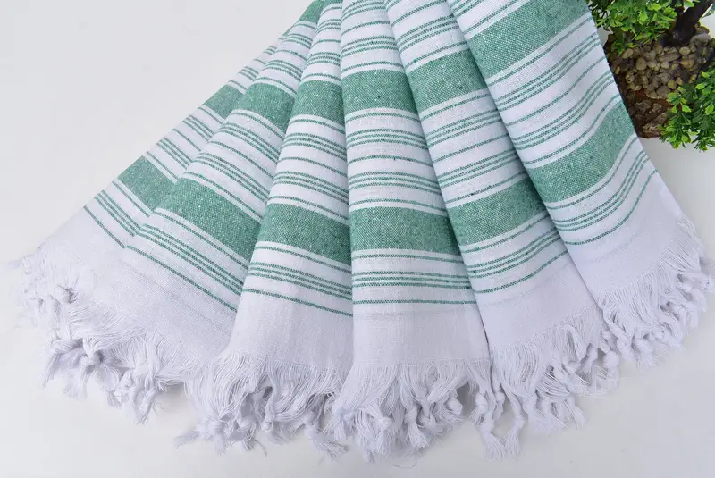 Housewarming Gift, Gift For Her, Bridal Shower Gift, Kids Beach Towel, 68x32 Cotton Striped Towel, Custom Beach Towel, Embroidery Towels - 4